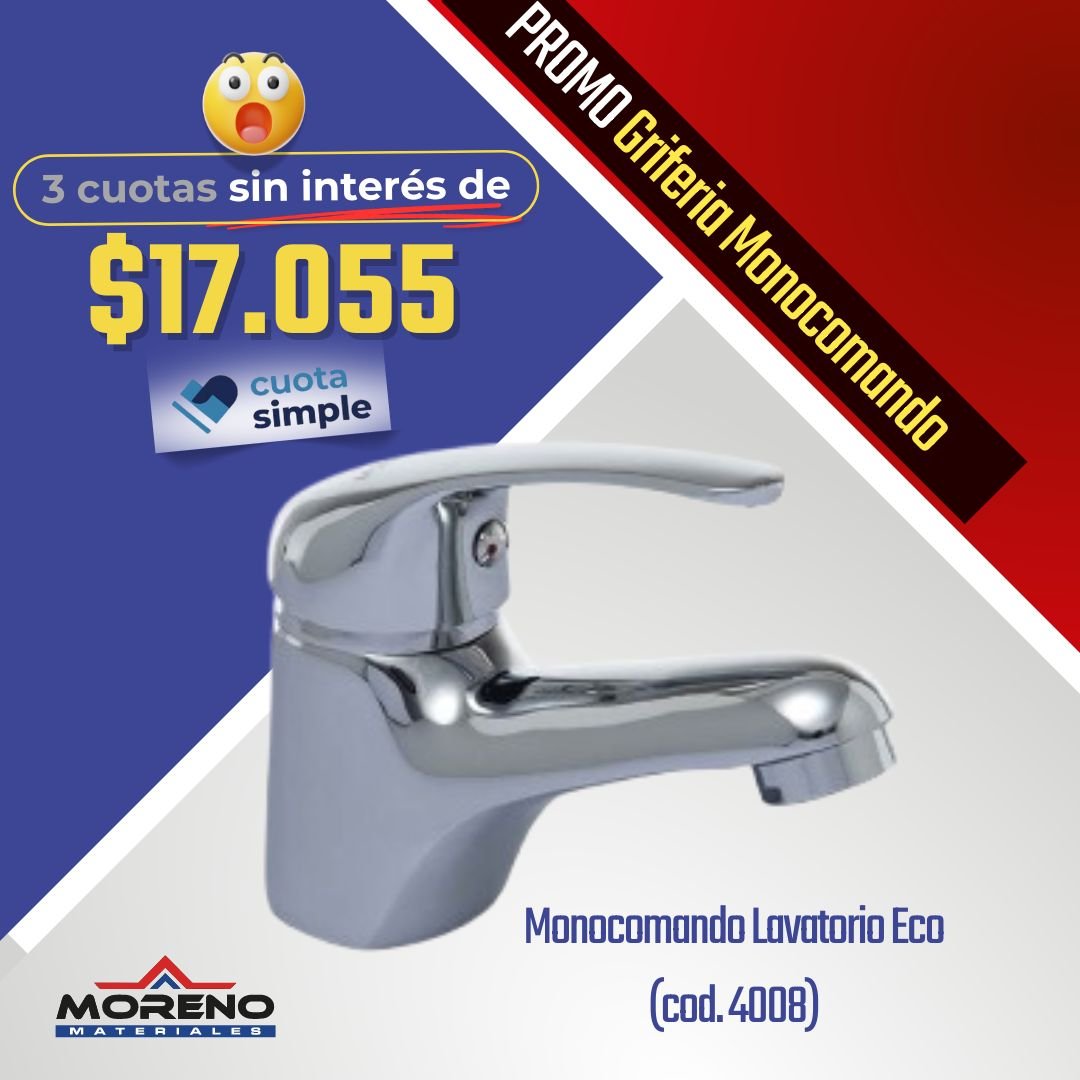 GRIF MONOCOMANDO LAVATORIO ECO 7232