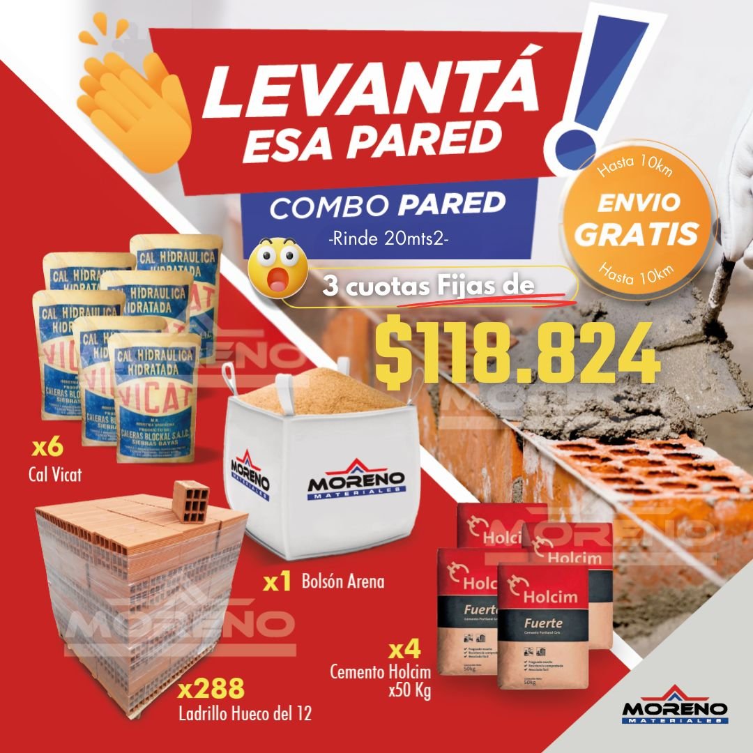 COMBO PARED RINDE 20 M² + ENVÍO GRATIS 5KM